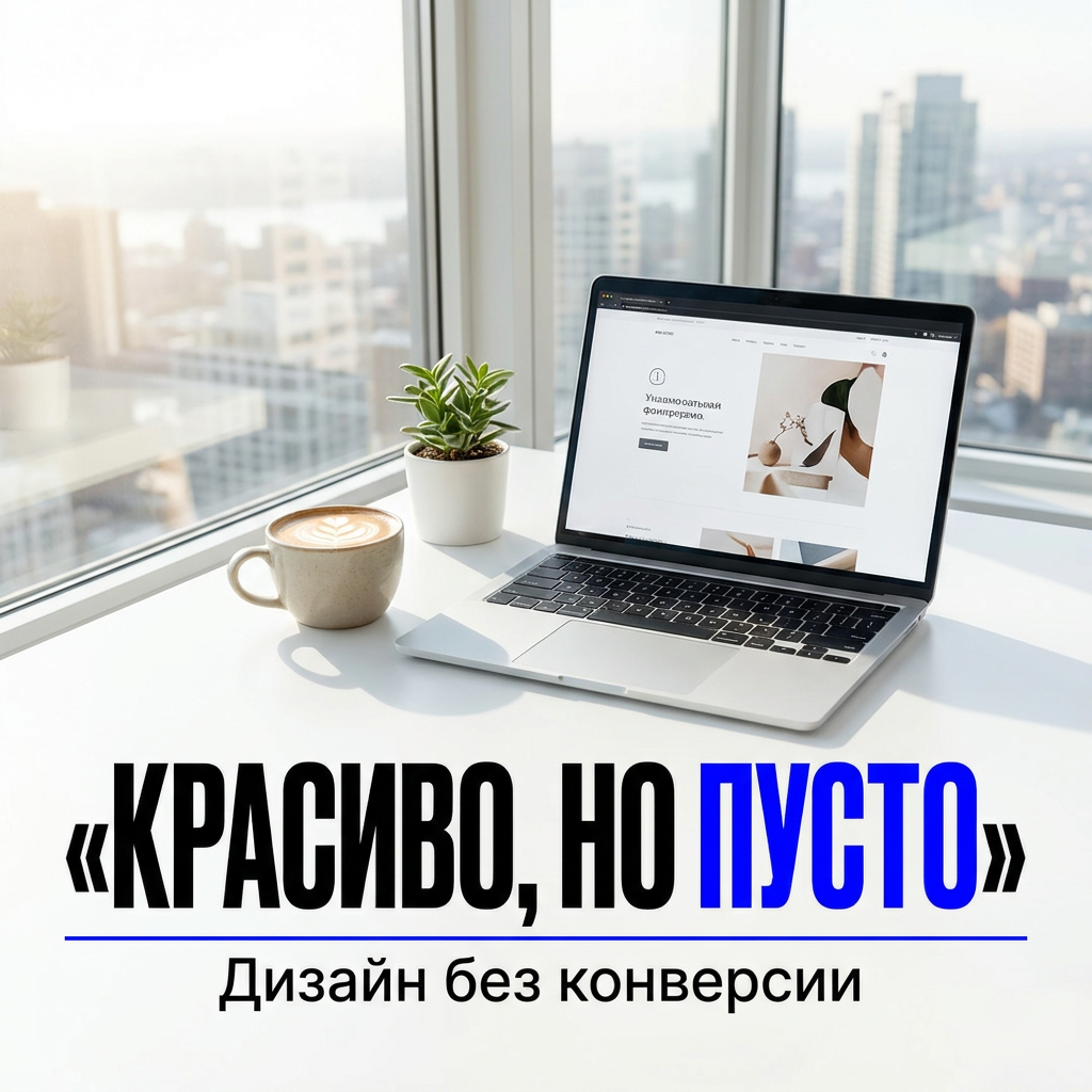 Ты заплатил за дизайн. Сайт вылизан до пикселя.
Анимации, градиенты, шрифт из последнего тренда.