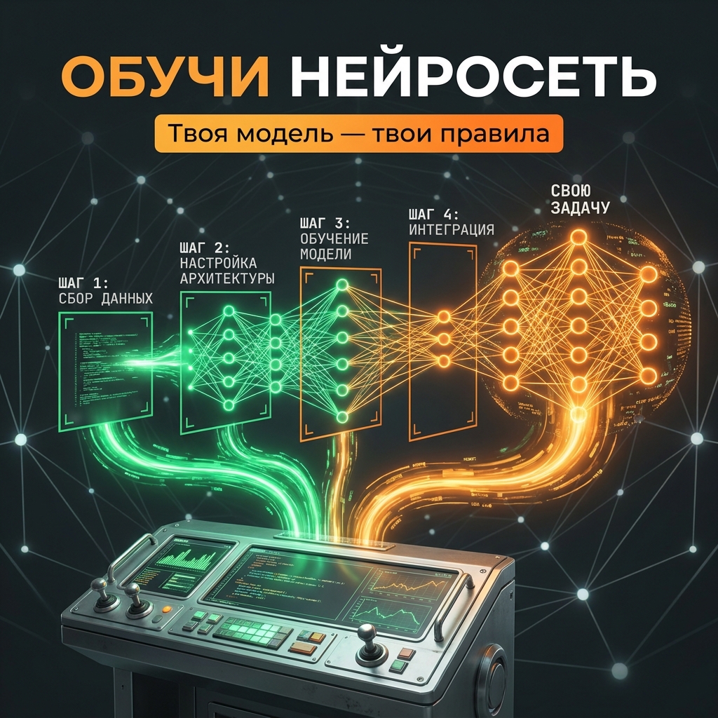 «Обучить нейросеть» звучит как что-то из лаборатории с белыми халатами.